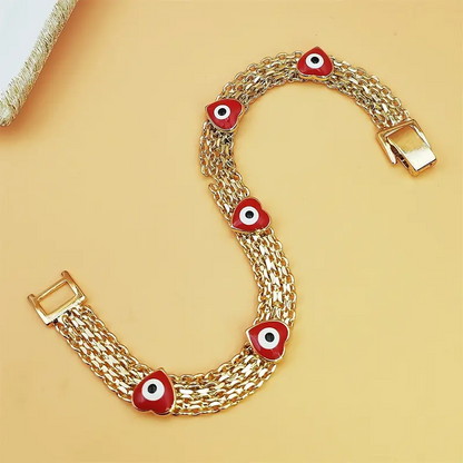 Boho Evil Eye Charm Bracelet