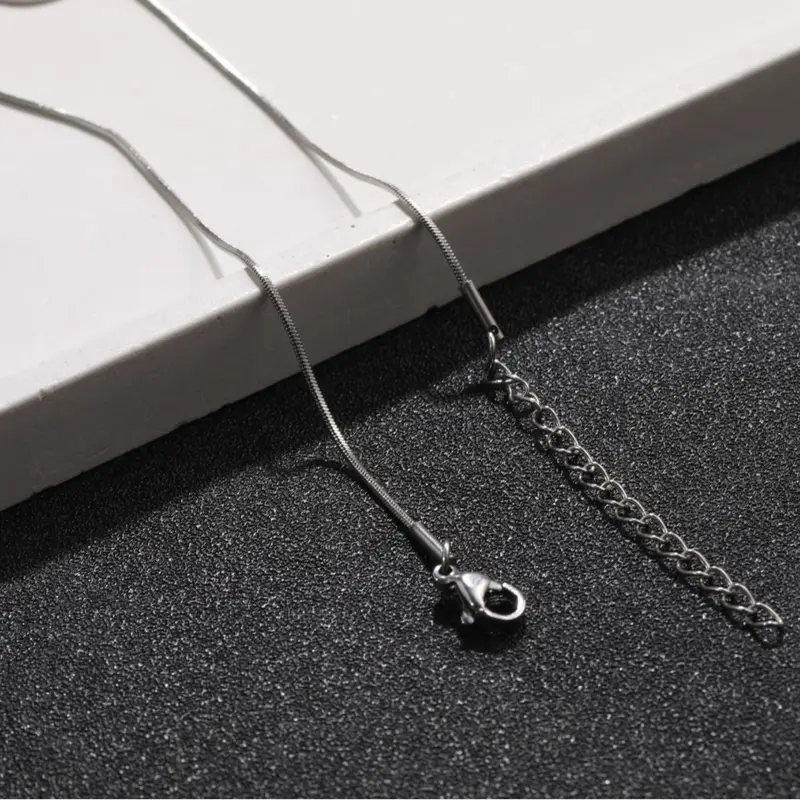Elegant Silver Snake Necklace