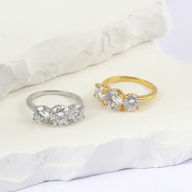 4ct Three Stone Ring
