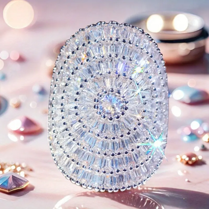 Sparkling Halo Ring