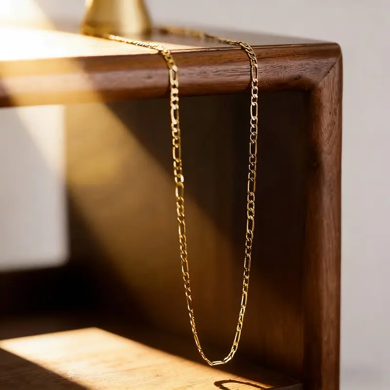 18k Plated Necklace and Bracelet Set
