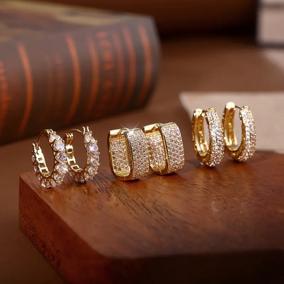 3 Pair Exquisite Earrings