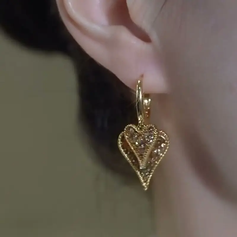 Double Heart Earrings