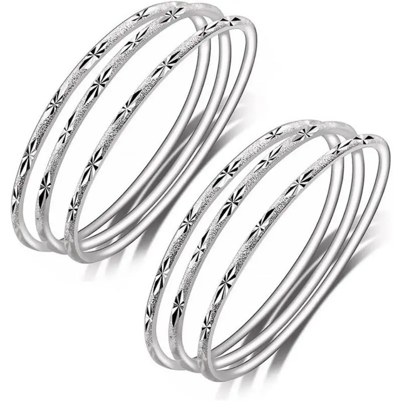Plain Cuff Bangle Set