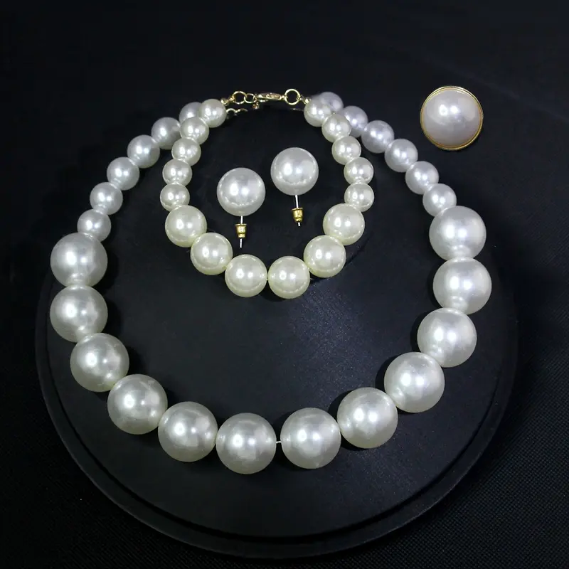 5pc Vintage Pearl Jewelry Set