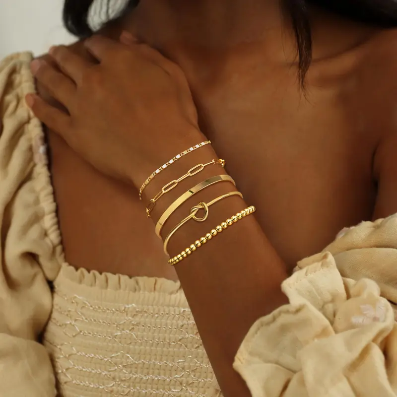 5pc Adjustable Bracelet Set