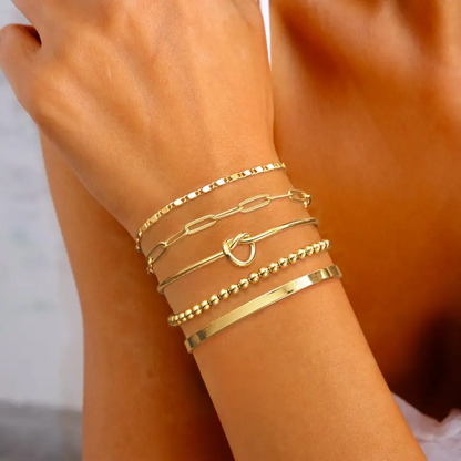 5pc Adjustable Bracelet Set