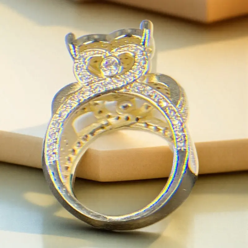 Zirconia Heart Shaped Ring