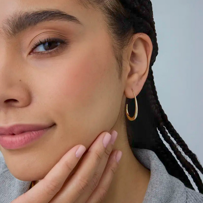 Teardrop Hoop Earring