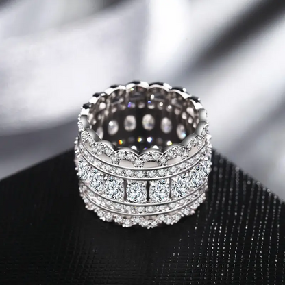 Multilayer Elegant Zirconia Ring