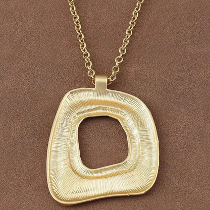 Boho Rounded Square Necklace