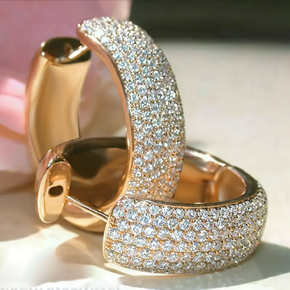 Shiny Cubic Zirconia Earrings