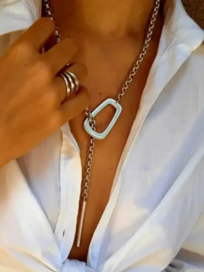 Adjustable Lariat Bar Necklace