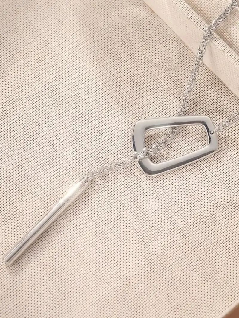 Adjustable Lariat Bar Necklace
