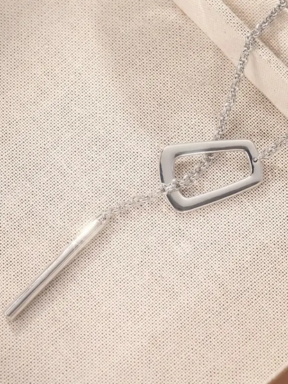 Adjustable Lariat Bar Necklace