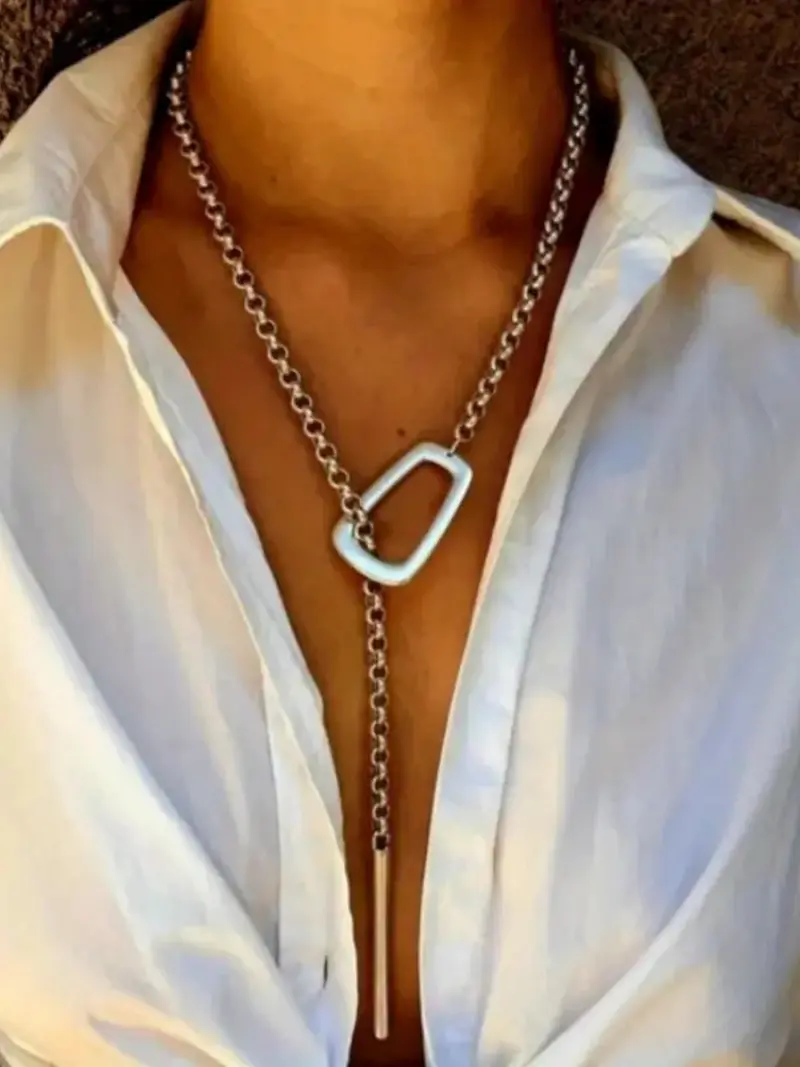 Adjustable Lariat Bar Necklace