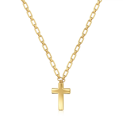 Cross Paperclip Necklace