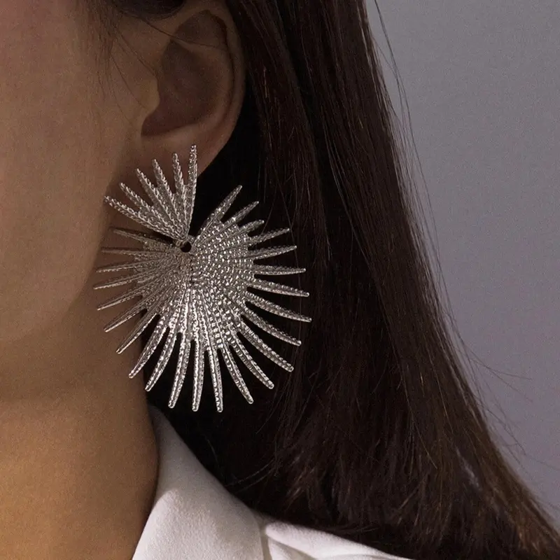 Sunburst Hoop Earrings