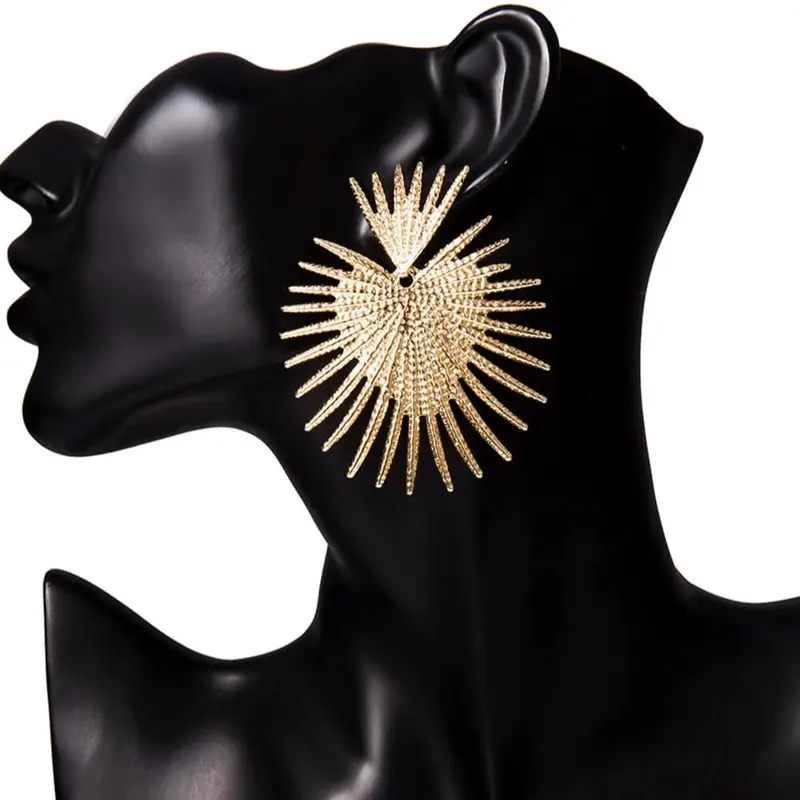 Sunburst Hoop Earrings