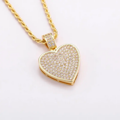 Zirconia Heart Pendant Necklace