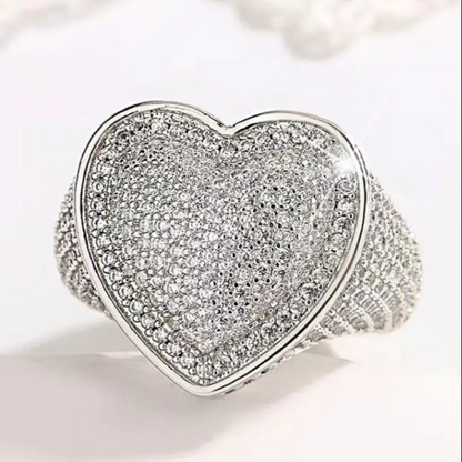 Chunky Heart Shape Ring