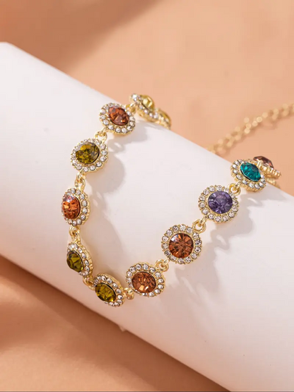 Colorful Rhinestone Necklace
