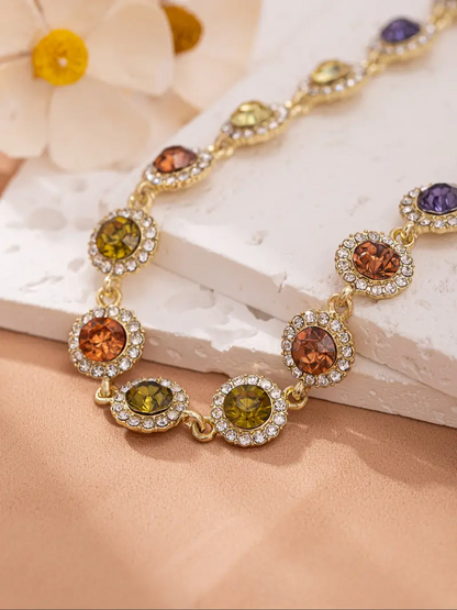 Colorful Rhinestone Necklace