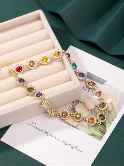 Colorful Rhinestone Necklace