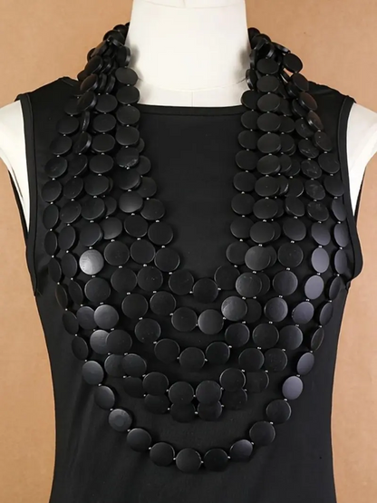 Layered Gold Circles Necklace