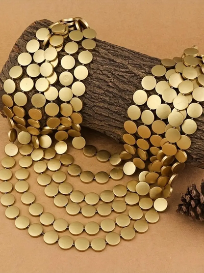 Layered Gold Circles Necklace