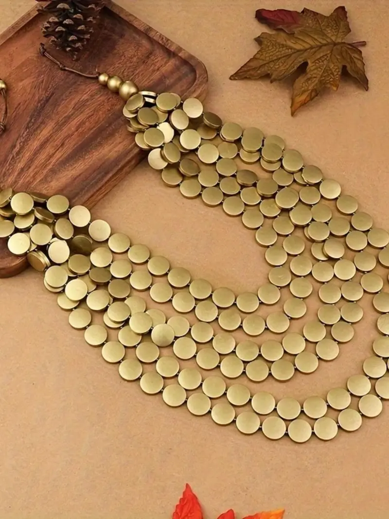 Layered Gold Circles Necklace