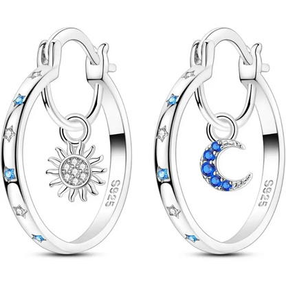 Celestial Hoop Earrings