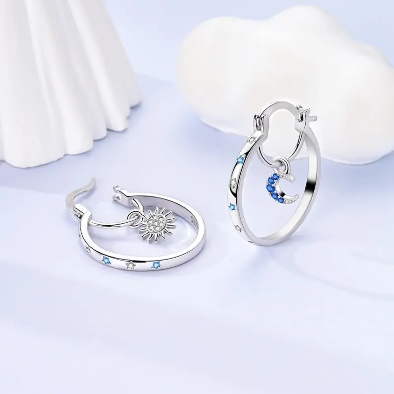 Celestial Hoop Earrings