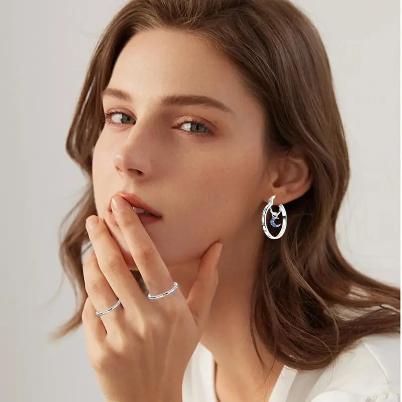 Celestial Hoop Earrings