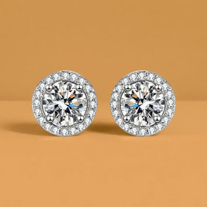 4 Pair 8pc Sparkly Zirconia Earrings Set