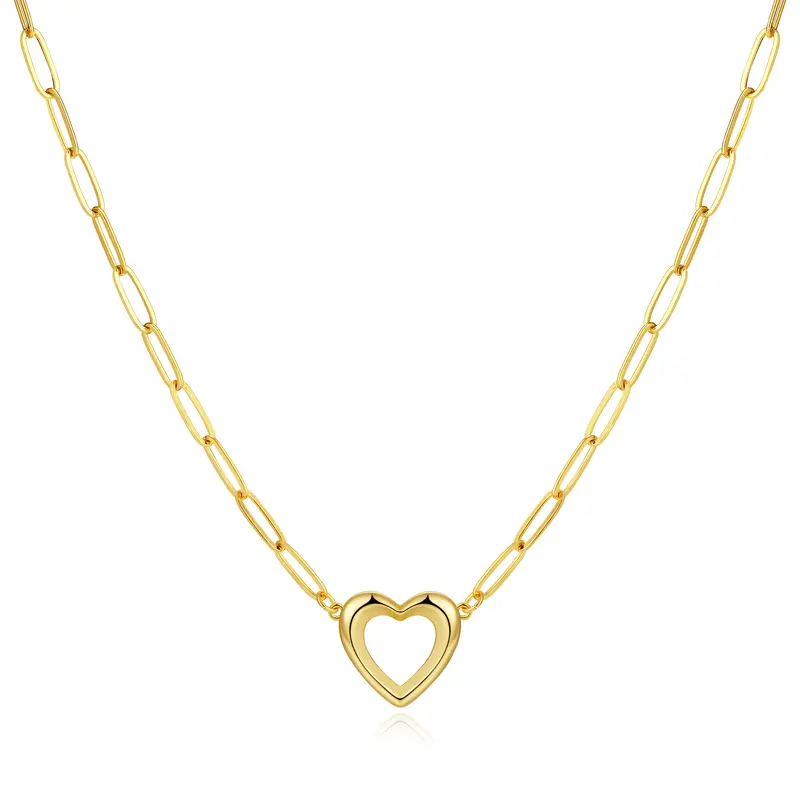 Dainty Open Heart Necklace