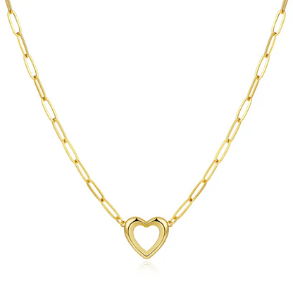 Dainty Open Heart Necklace