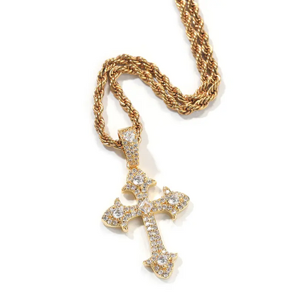 Iced Cross Necklace