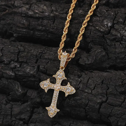 Iced Cross Necklace