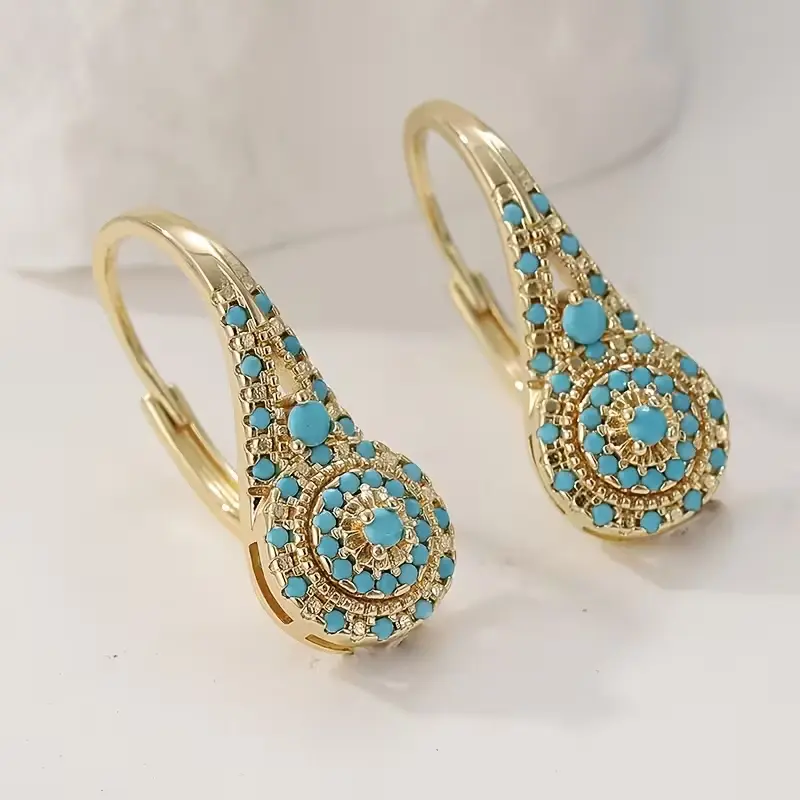 Turquoise Teardrop Earrings