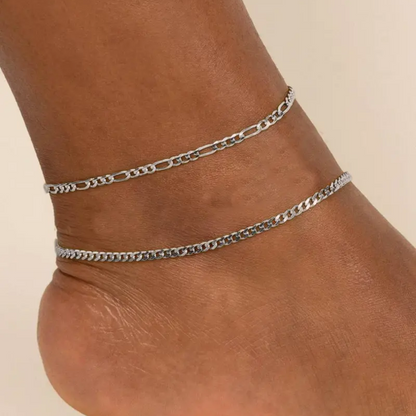 2pc Dainty Thin Anklets