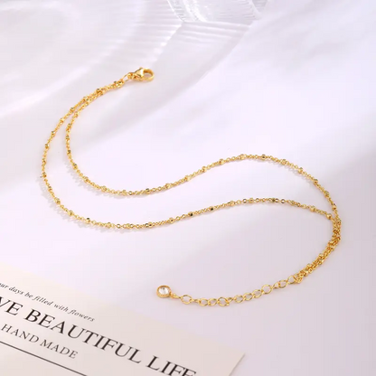 Layered Square Dot Anklet