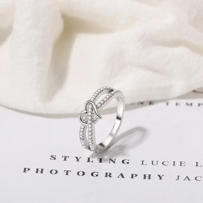Infinity Heart Promise Ring