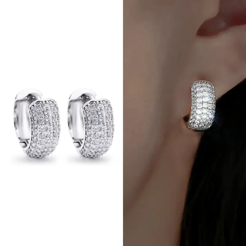 Diamond Hoop Earrings