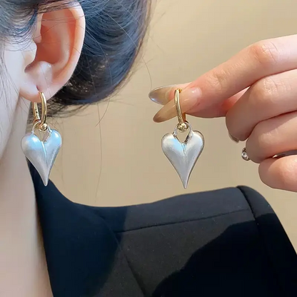 Heart Hoop Earrings