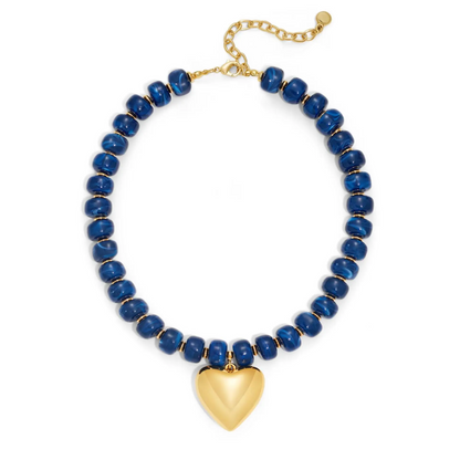 Chunky Colorful Heart Necklace