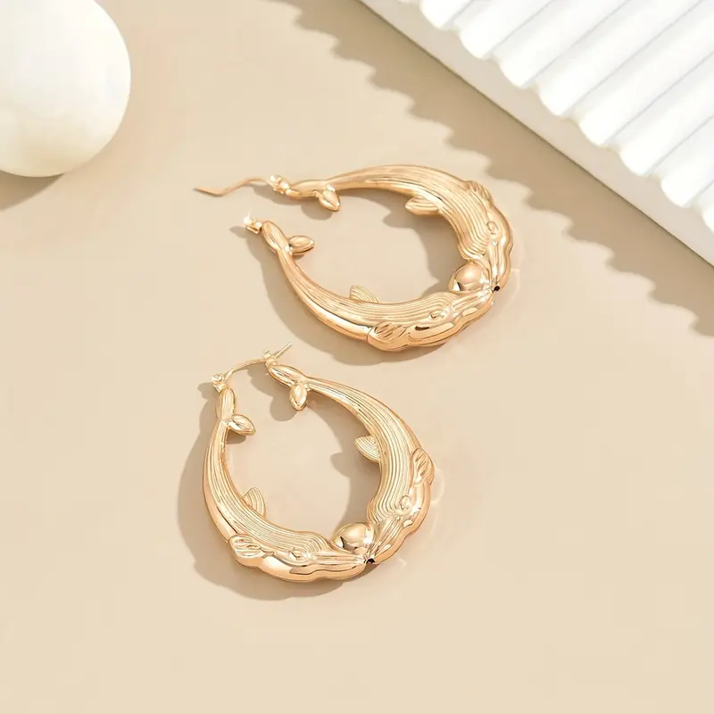 Dolphin Hoop Earrings