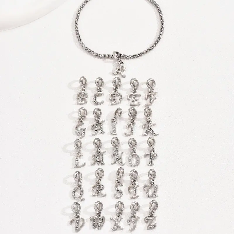 Initial Wheat Chain Anklet
