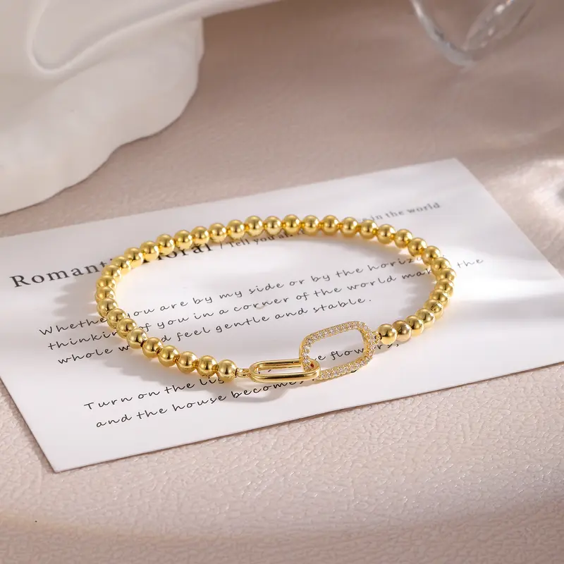 Beaded Infinity Link Bracelet