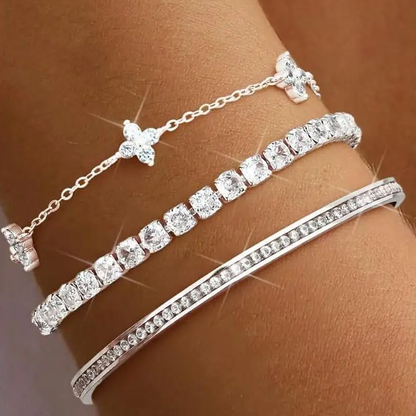 3pc Stackable Elegant Bracelets